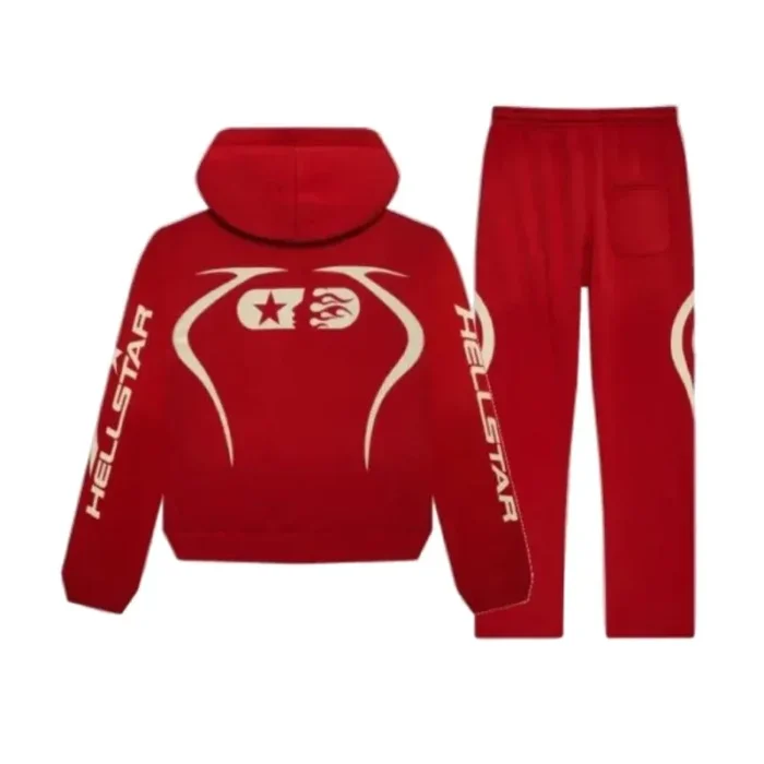 Hellstar Sports Tracksuit in Red