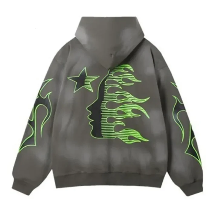 Grey Hellstar Hoodie
